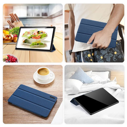 DUX DUCIS Domo Series for Samsung Galaxy Tab A9 Leather Business Case Tri-fold Stand Smart Tablet Cover