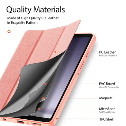 DUX DUCIS Domo Series for Samsung Galaxy Tab A9 Leather Business Case Tri-fold Stand Smart Tablet Cover
