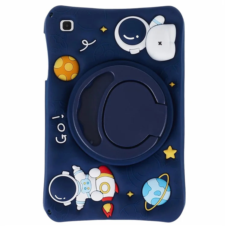 For Samsung Galaxy Tab A7 Lite 8.7-inch T220 Case Astronaut Tablet Kickstand Cover with Lanyard