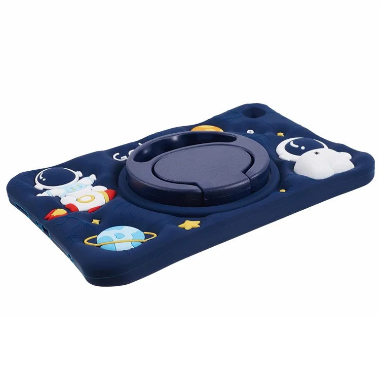 For Samsung Galaxy Tab A7 Lite 8.7-inch T220 Case Astronaut Tablet Kickstand Cover with Lanyard