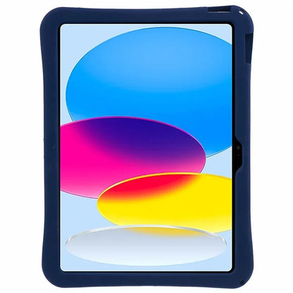 For iPad 10.9 (2022) Kickstand Case Astronaut Design Silicone Tablet Protector with Strap