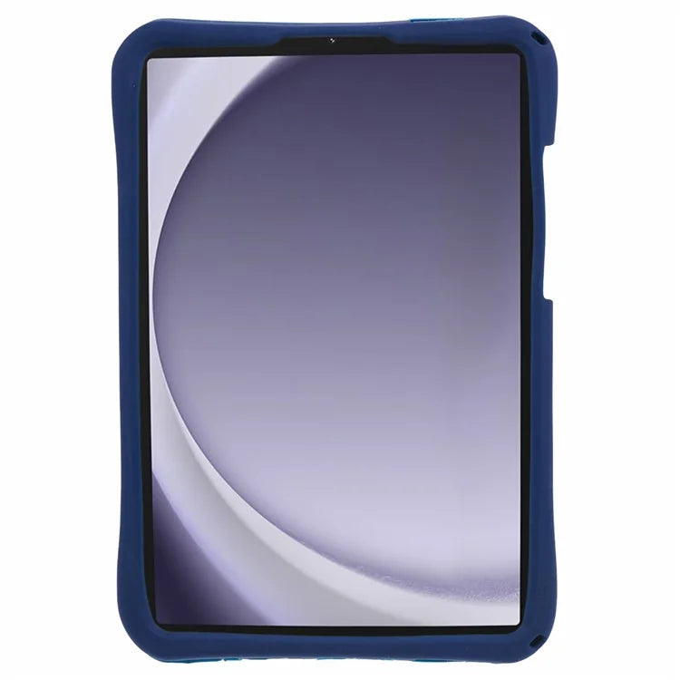For Samsung Galaxy Tab A9 T220 X110 / X117 Case Kickstand Silicone + PC Tablet Cover with Lanyard