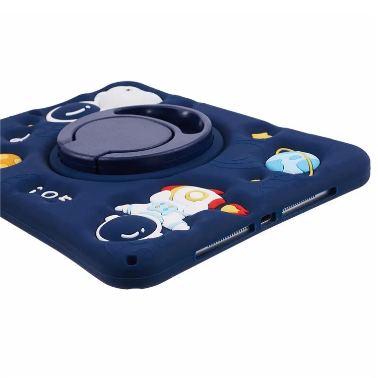 For iPad 9.7-inch (2017) / (2018) / iPad Air (2013) / Air 2 Case Kickstand Tablet Cover with Lanyard