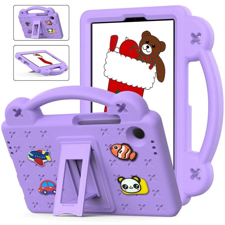 For Samsung Galaxy Tab A9 Case EVA Tablet Cover Anti-Drop Kickstand Case with Grip Handle