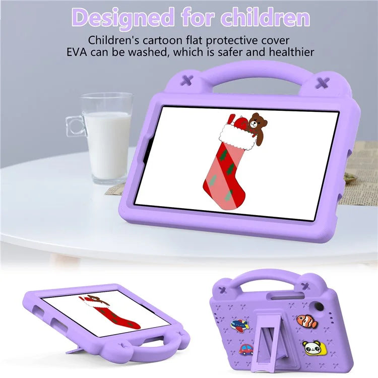 For Samsung Galaxy Tab A9 Case EVA Tablet Cover Anti-Drop Kickstand Case with Grip Handle