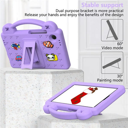 For Samsung Galaxy Tab A9 Case EVA Tablet Cover Anti-Drop Kickstand Case with Grip Handle