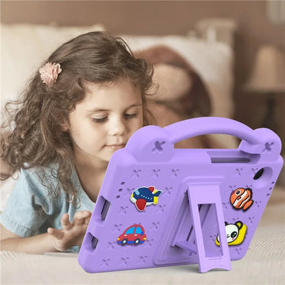 For Samsung Galaxy Tab A9 Case EVA Tablet Cover Anti-Drop Kickstand Case with Grip Handle