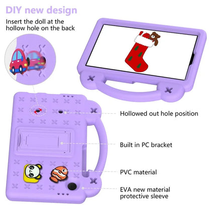 For Samsung Galaxy Tab A9 Case EVA Tablet Cover Anti-Drop Kickstand Case with Grip Handle