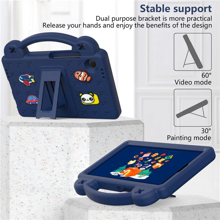 For Samsung Galaxy Tab A9 Case EVA Tablet Cover Anti-Drop Kickstand Case with Grip Handle