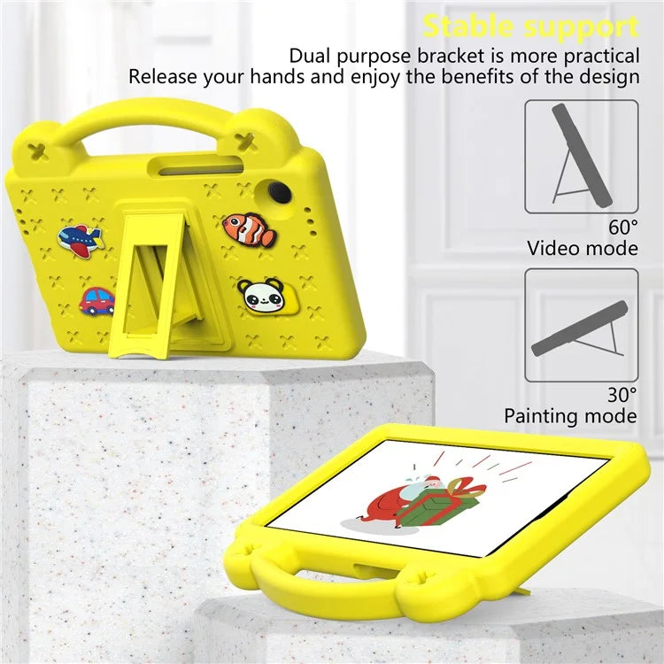 For Samsung Galaxy Tab A9 Case EVA Tablet Cover Anti-Drop Kickstand Case with Grip Handle