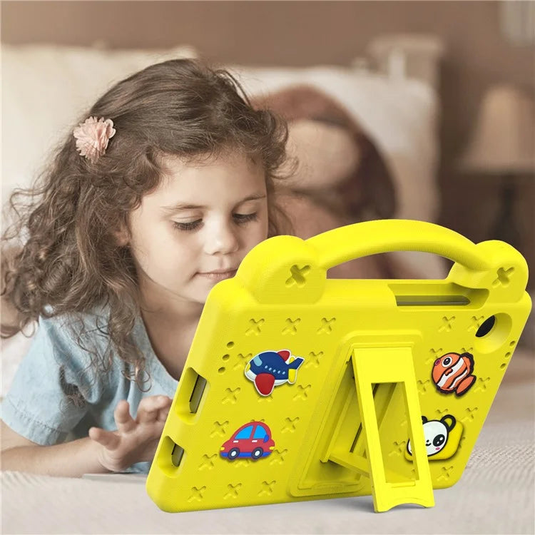 For Samsung Galaxy Tab A9 Case EVA Tablet Cover Anti-Drop Kickstand Case with Grip Handle