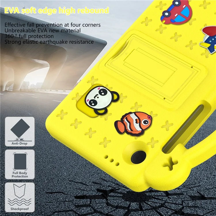 For Samsung Galaxy Tab A9 Case EVA Tablet Cover Anti-Drop Kickstand Case with Grip Handle