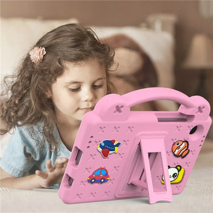 For Samsung Galaxy Tab A9 Case EVA Tablet Cover Anti-Drop Kickstand Case with Grip Handle