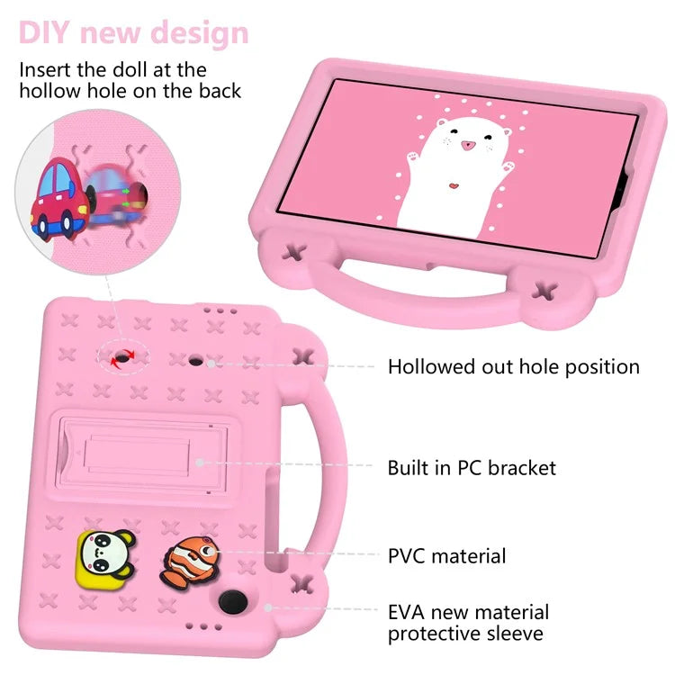 For Samsung Galaxy Tab A9 Case EVA Tablet Cover Anti-Drop Kickstand Case with Grip Handle