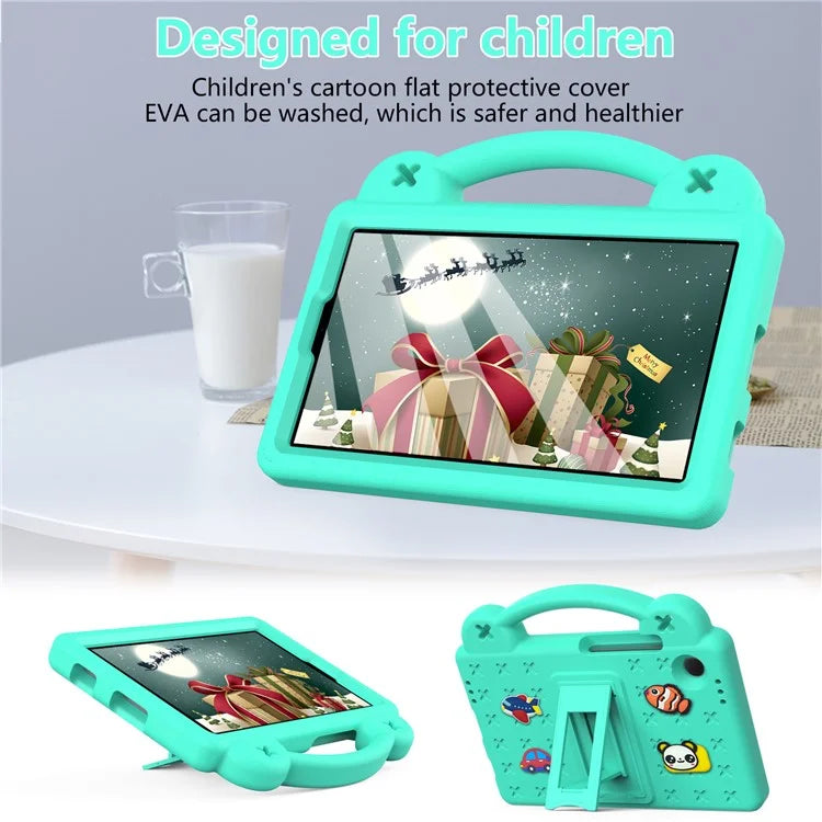 For Samsung Galaxy Tab A9 Case EVA Tablet Cover Anti-Drop Kickstand Case with Grip Handle