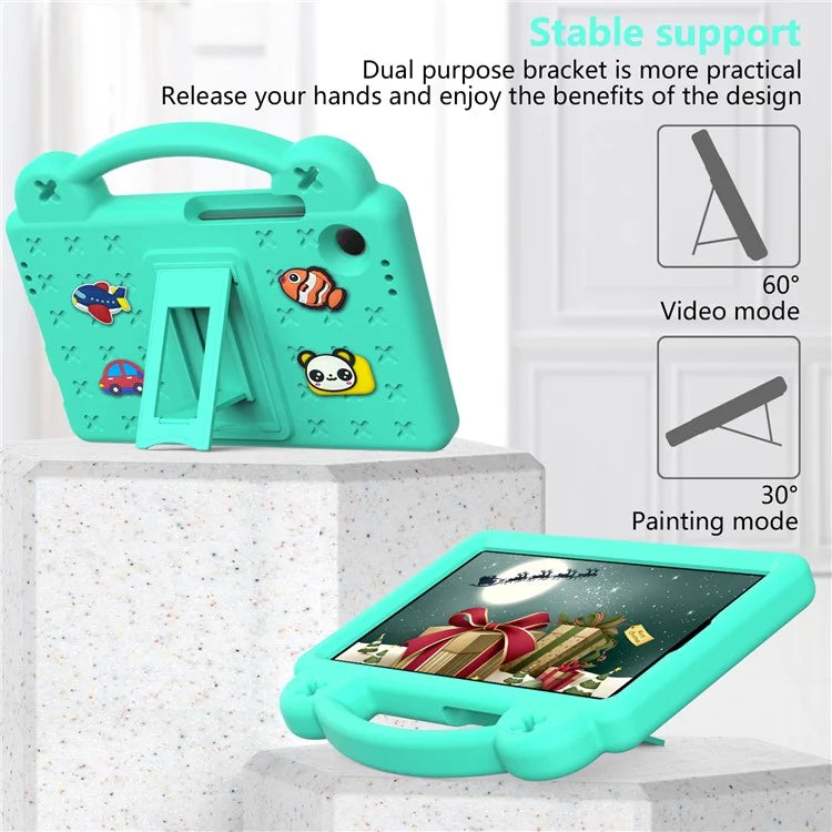 For Samsung Galaxy Tab A9 Case EVA Tablet Cover Anti-Drop Kickstand Case with Grip Handle