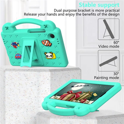 For Samsung Galaxy Tab A9 Case EVA Tablet Cover Anti-Drop Kickstand Case with Grip Handle
