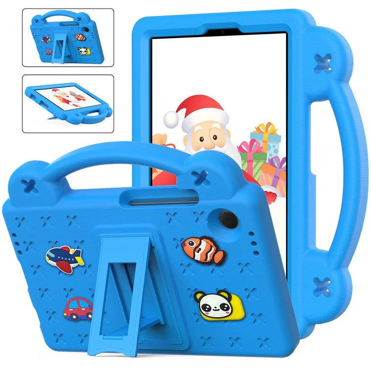 For Samsung Galaxy Tab A9 Case EVA Tablet Cover Anti-Drop Kickstand Case with Grip Handle