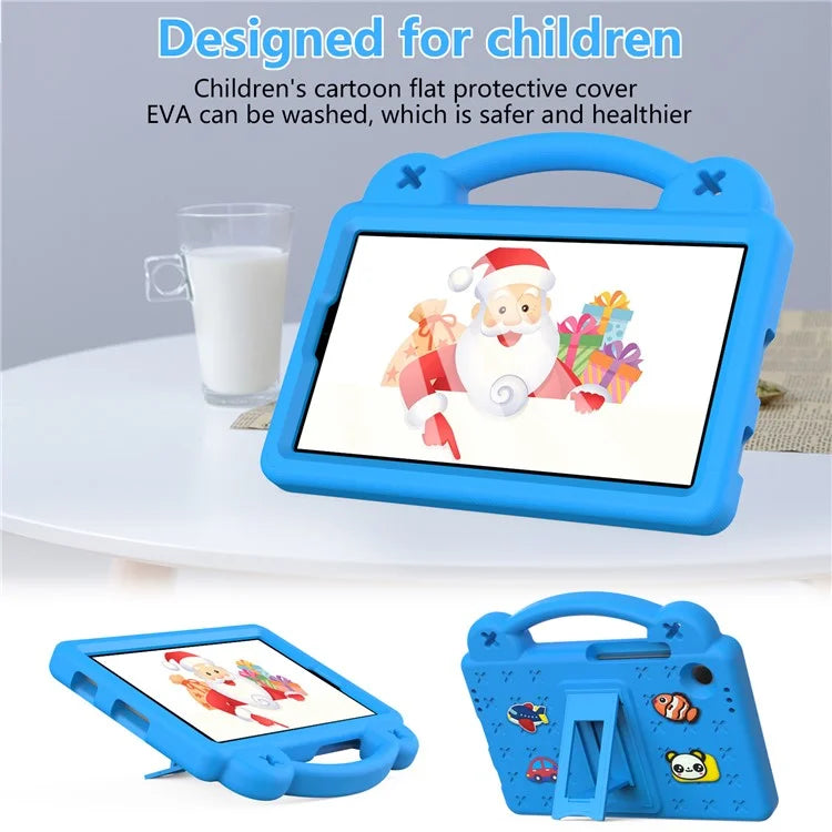 For Samsung Galaxy Tab A9 Case EVA Tablet Cover Anti-Drop Kickstand Case with Grip Handle