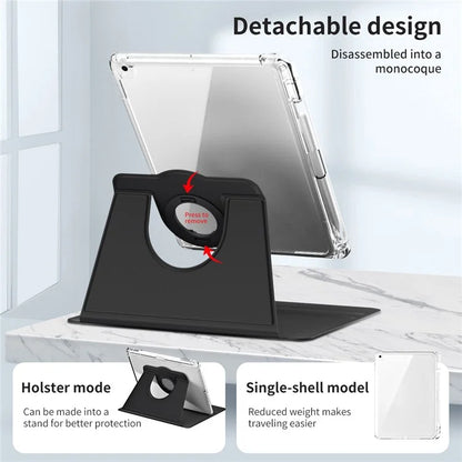 For iPad 9.7-inch (2017) / (2018) / iPad Air (2013) / Air 2 Case Kickstand Detachable Tablet Cover