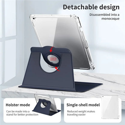 For iPad 9.7-inch (2017) / (2018) / iPad Air (2013) / Air 2 Case Kickstand Detachable Tablet Cover