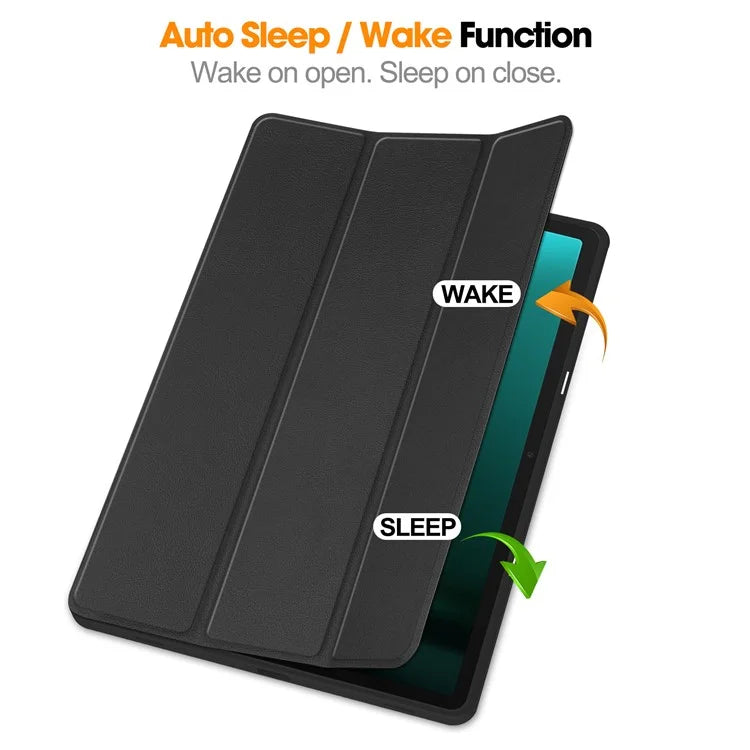 For Samsung Galaxy Tab S9 FE+ / Tab S9+ Case PU Leather+TPU Auto Sleep / Wake Tablet Cover with Pencil Holder