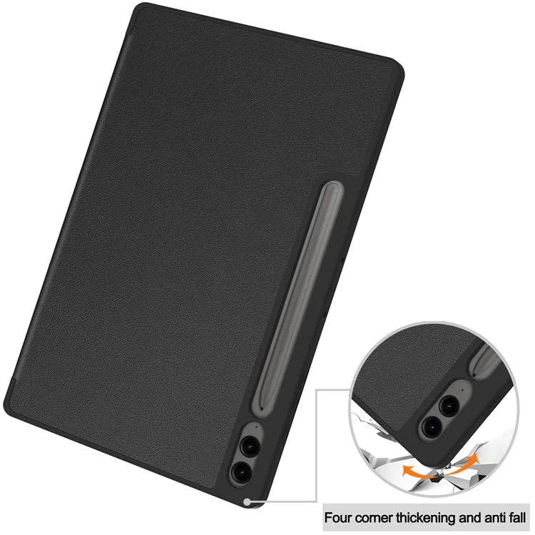 For Samsung Galaxy Tab S9 FE+ / Tab S9+ Case PU Leather+TPU Auto Sleep / Wake Tablet Cover with Pencil Holder