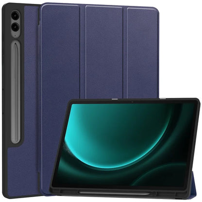 For Samsung Galaxy Tab S9 FE+ / Tab S9+ Case PU Leather+TPU Auto Sleep / Wake Tablet Cover with Pencil Holder