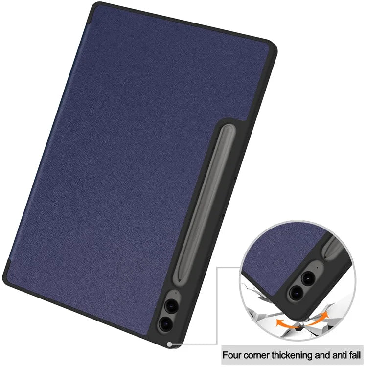 For Samsung Galaxy Tab S9 FE+ / Tab S9+ Case PU Leather+TPU Auto Sleep / Wake Tablet Cover with Pencil Holder