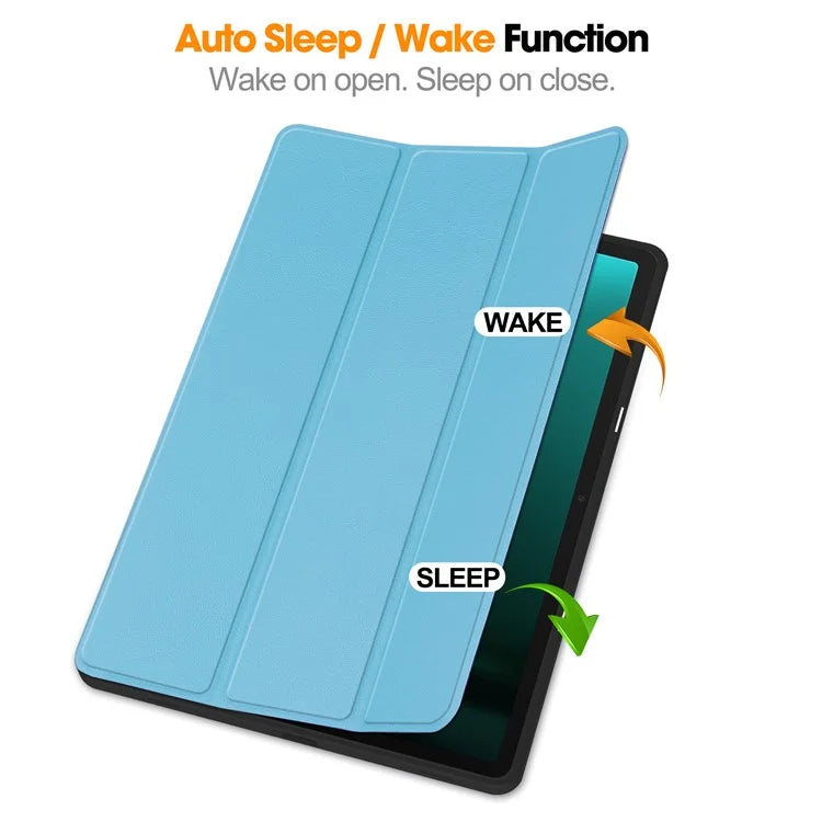 For Samsung Galaxy Tab S9 FE+ / Tab S9+ Case PU Leather+TPU Auto Sleep / Wake Tablet Cover with Pencil Holder