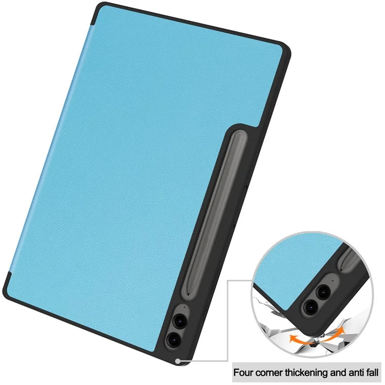 For Samsung Galaxy Tab S9 FE+ / Tab S9+ Case PU Leather+TPU Auto Sleep / Wake Tablet Cover with Pencil Holder