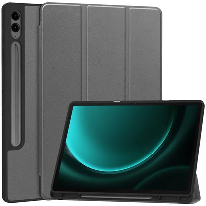 For Samsung Galaxy Tab S9 FE+ / Tab S9+ Case PU Leather+TPU Auto Sleep / Wake Tablet Cover with Pencil Holder