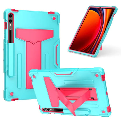 For Samsung Galaxy Tab S9+ / Tab S9 FE+ Rugged Cover T-Shaped Kickstand Protective Tablet Case