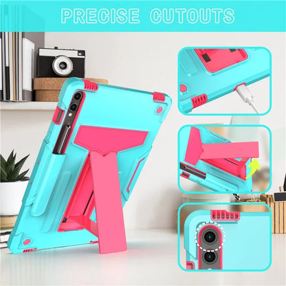For Samsung Galaxy Tab S9+ / Tab S9 FE+ Rugged Cover T-Shaped Kickstand Protective Tablet Case