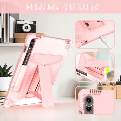 For Samsung Galaxy Tab S9+ / Tab S9 FE+ Rugged Cover T-Shaped Kickstand Protective Tablet Case