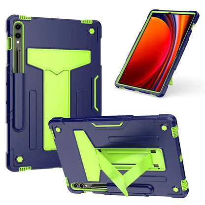 For Samsung Galaxy Tab S9+ / Tab S9 FE+ Rugged Cover T-Shaped Kickstand Protective Tablet Case