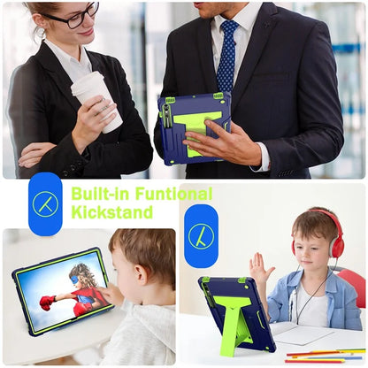 For Samsung Galaxy Tab S9+ / Tab S9 FE+ Rugged Cover T-Shaped Kickstand Protective Tablet Case