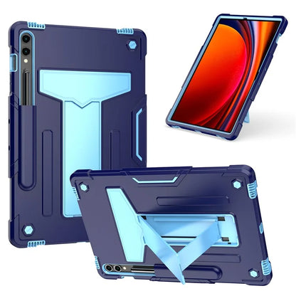 For Samsung Galaxy Tab S9+ / Tab S9 FE+ Rugged Cover T-Shaped Kickstand Protective Tablet Case