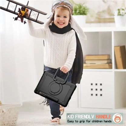 For Samsung Galaxy Tab S9+ / Tab S9 FE+ Case Rotating Kickstand Tablet Cover with Shoulder Strap