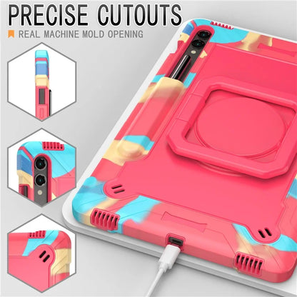 For Samsung Galaxy Tab S9+ / Tab S9 FE+ Case Rotating Kickstand Tablet Cover with Shoulder Strap