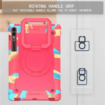 For Samsung Galaxy Tab S9+ / Tab S9 FE+ Case Rotating Kickstand Tablet Cover with Shoulder Strap