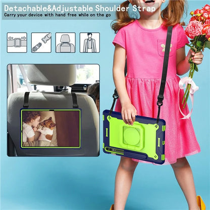For Samsung Galaxy Tab S9+ / Tab S9 FE+ Case Rotating Kickstand Tablet Cover with Shoulder Strap