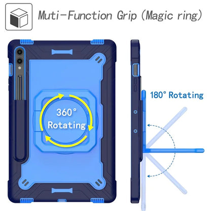 For Samsung Galaxy Tab S9+ / Tab S9 FE+ Case Rotating Kickstand Tablet Cover with Shoulder Strap
