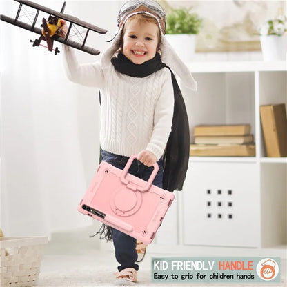 For Samsung Galaxy Tab S9+ / Tab S9 FE+ Case Rotating Kickstand Tablet Cover with Shoulder Strap