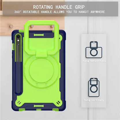 For Samsung Galaxy Tab S9 / Tab S9 FE Tablet Case Rotating Kickstand Protective Cover with Shoulder Strap