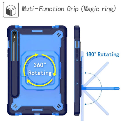 For Samsung Galaxy Tab S9 / Tab S9 FE Tablet Case Rotating Kickstand Protective Cover with Shoulder Strap