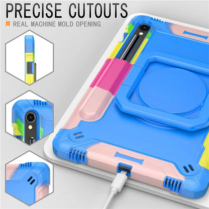 For Samsung Galaxy Tab S9 / Tab S9 FE Tablet Case Rotating Kickstand Protective Cover with Shoulder Strap