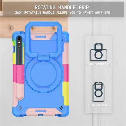 For Samsung Galaxy Tab S9 / Tab S9 FE Tablet Case Rotating Kickstand Protective Cover with Shoulder Strap