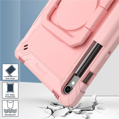 For Samsung Galaxy Tab S9 / Tab S9 FE Tablet Case Rotating Kickstand Protective Cover with Shoulder Strap