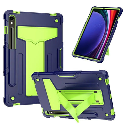 For Samsung Galaxy Tab S9 / Tab S9 FE Protective Case T-Shaped Kickstand PC+Silicone Tablet Cover